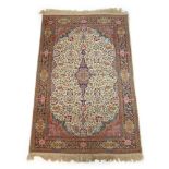 A handwoven Persian rug,