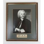 Johann Sebastian Bach, a possible autographed piece of paper.