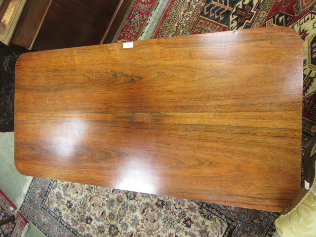 A 19th century rosewood library table, - Image 4 of 8