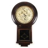 A 19th century rosewood cased American perpetual calendar clock,
