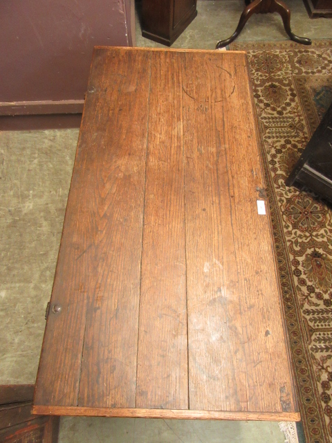 An early 18th century oak coffer, - Image 7 of 10