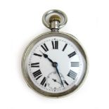 A London Brighton & South Coast Railway silver pocket watch.