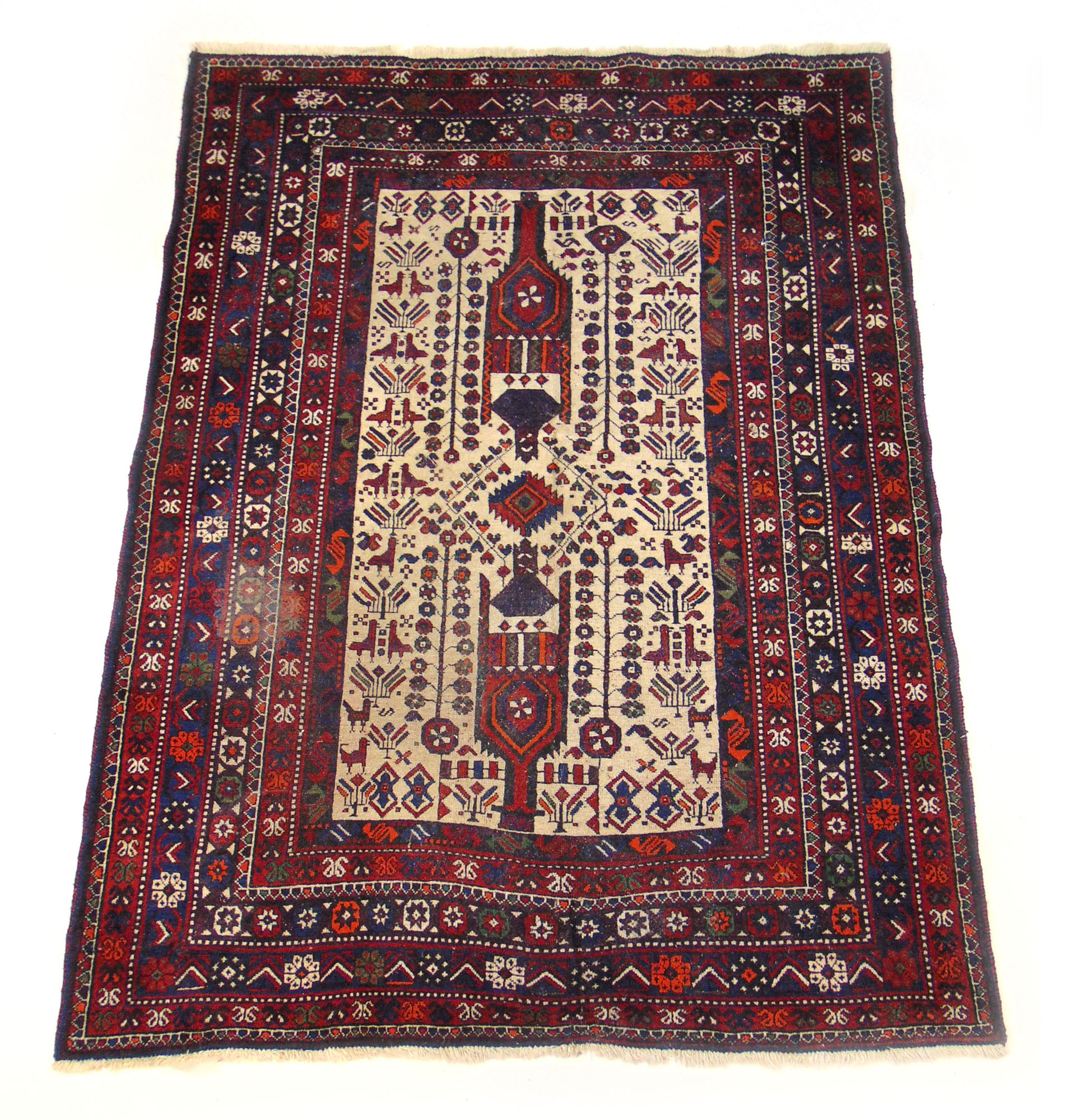 A handwoven Caucasian rug, - Bild 2 aus 2