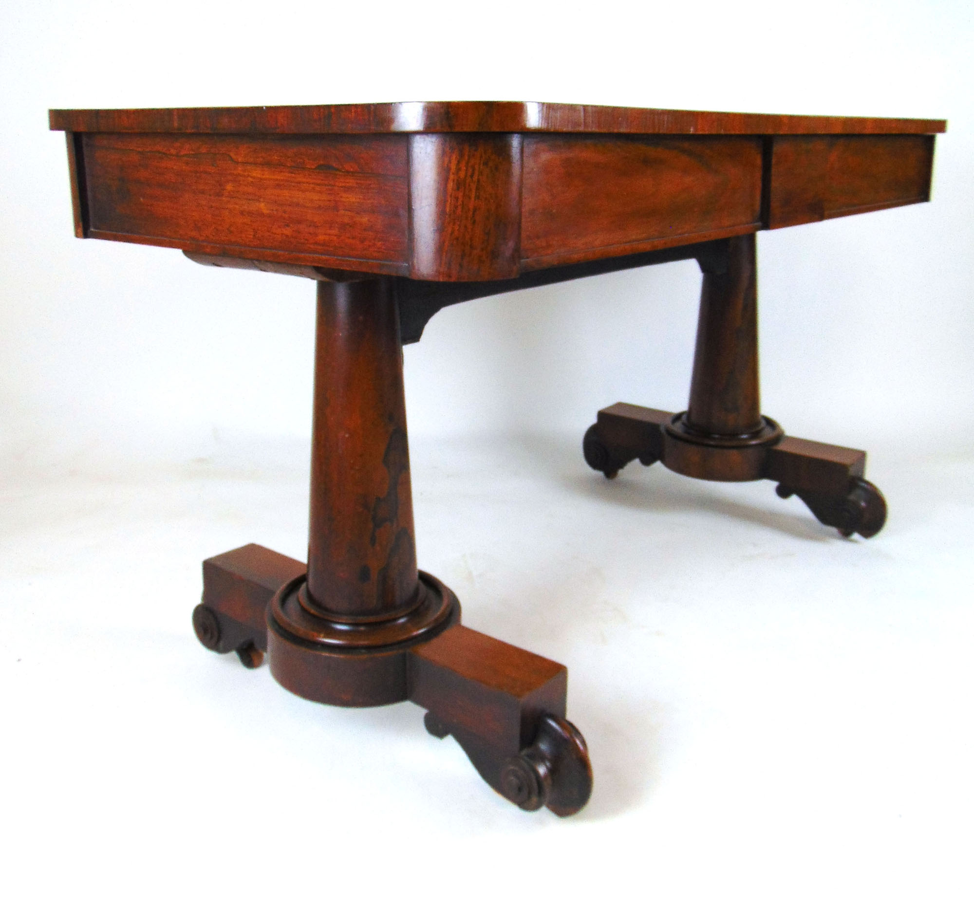 A 19th century rosewood library table, - Image 3 of 8