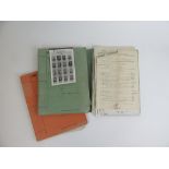 A collection of WWII German Luftwaffe typed documents and hand written notes,