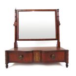 A Regency mahogany toilet mirror,