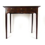 An 18th century mahogany side table,
