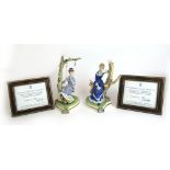 A limited edition Royal Worcester figure 'Alice' together with 'Cecilia', h.