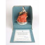 A boxed limited edition Royal Worcester figure 'Elaine', h.