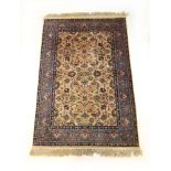 A handwoven Persian rug,