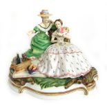 A limited edition Royal Worcester figural group 'The Picnic', h.