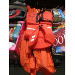 Three lifeguard jackets