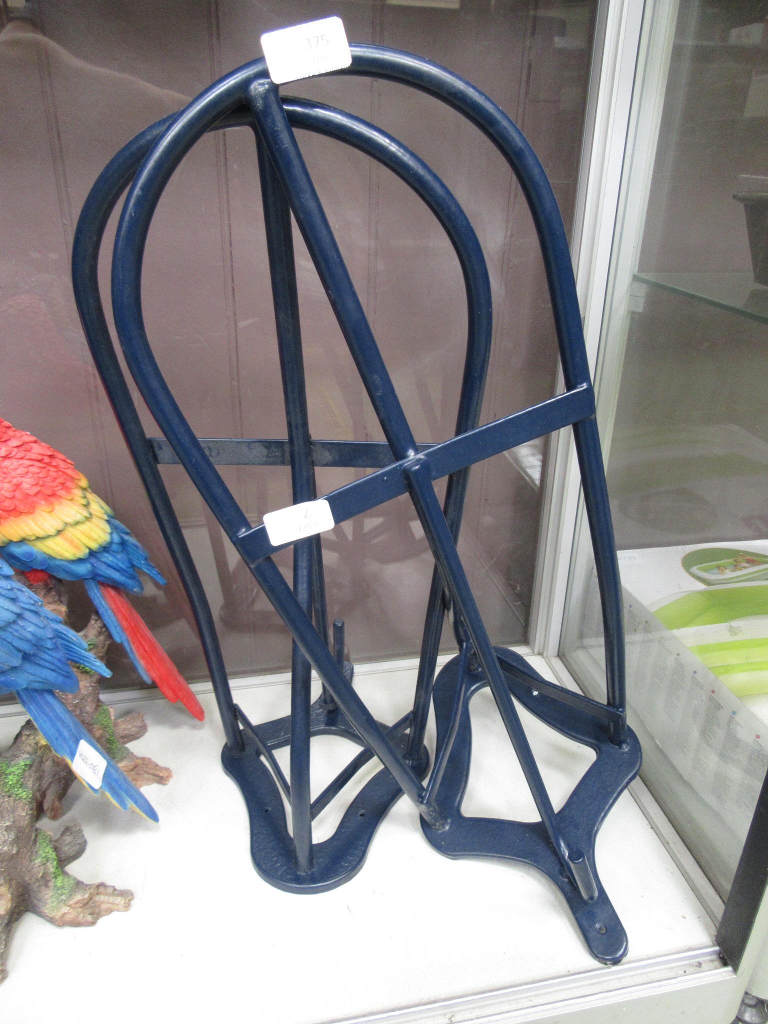 A pair of saddle racks
