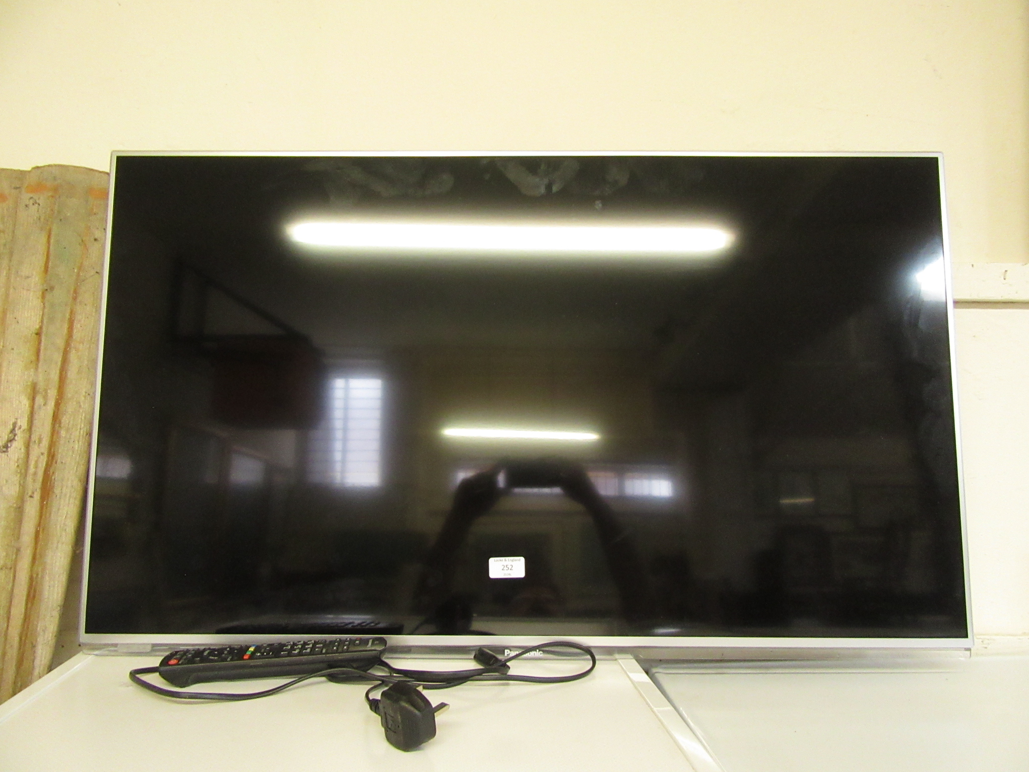 A Panasonic flat screen television