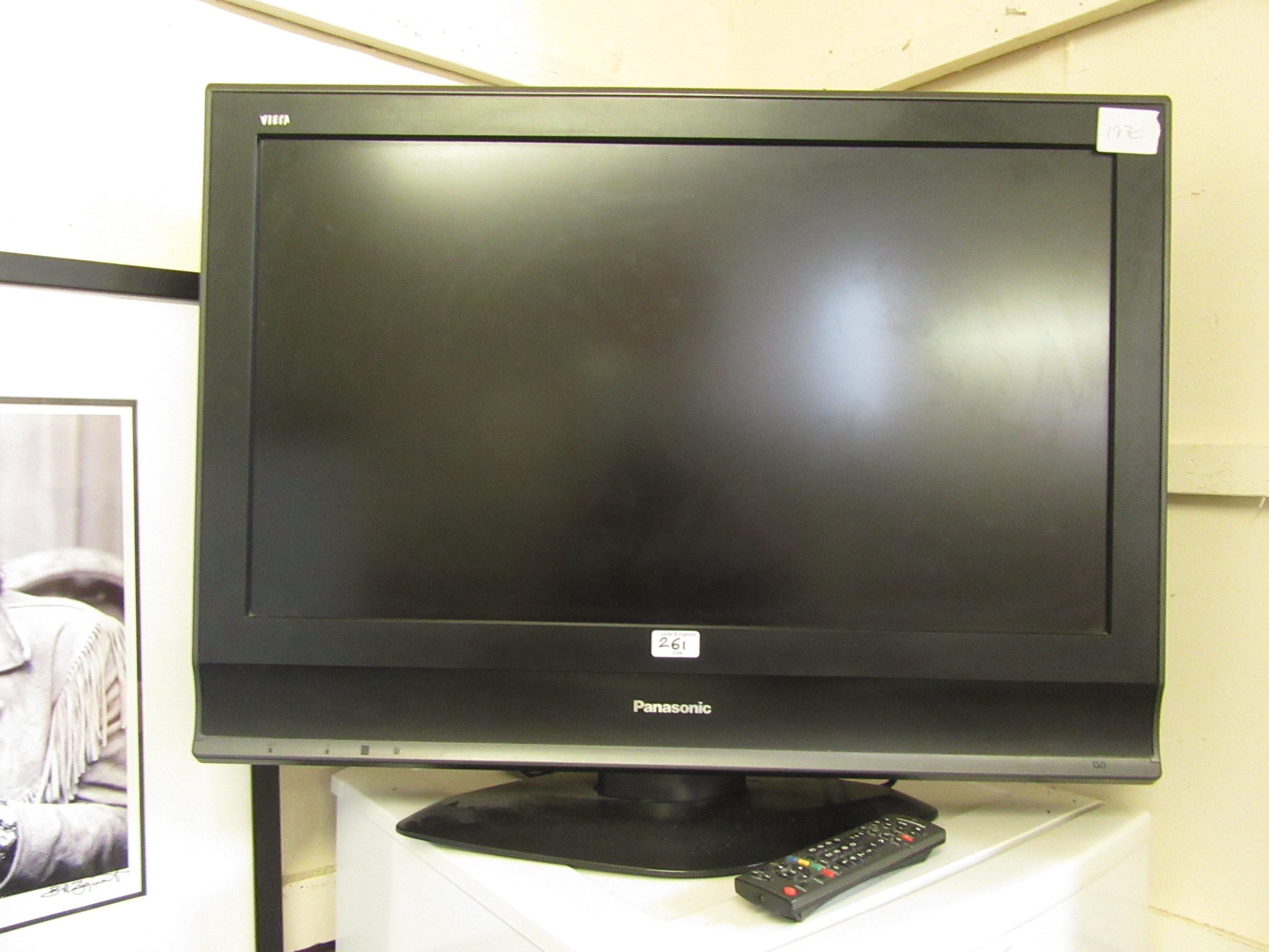 A Panasonic flat screen television