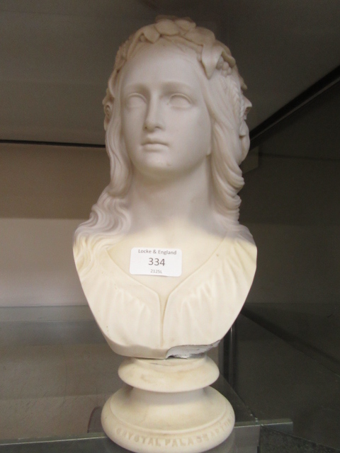 A ceramic bust of Ophelia (A/F)