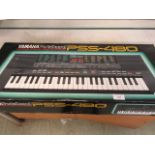 A Yamaha quarter sound PSS-480 keyboard