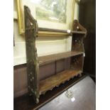 A set of early 20th century wall shelves