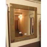 A gilt framed bevelled glass mirror