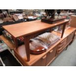 A mid twentieth century teak coffee table