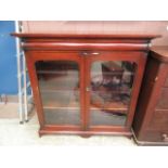 An early twentieth century mahogany bookcase;