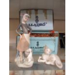 Two boxed Lladro figures,