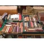 Four trays of assorted books