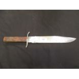 A large hunting knife