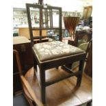 A late eighteenth century oak single chair