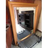 A large gilt framed rectangular mirror 143cmx113cm