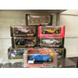 A collection of Burago model cars CONDITION REPORT: No visible damage to any model