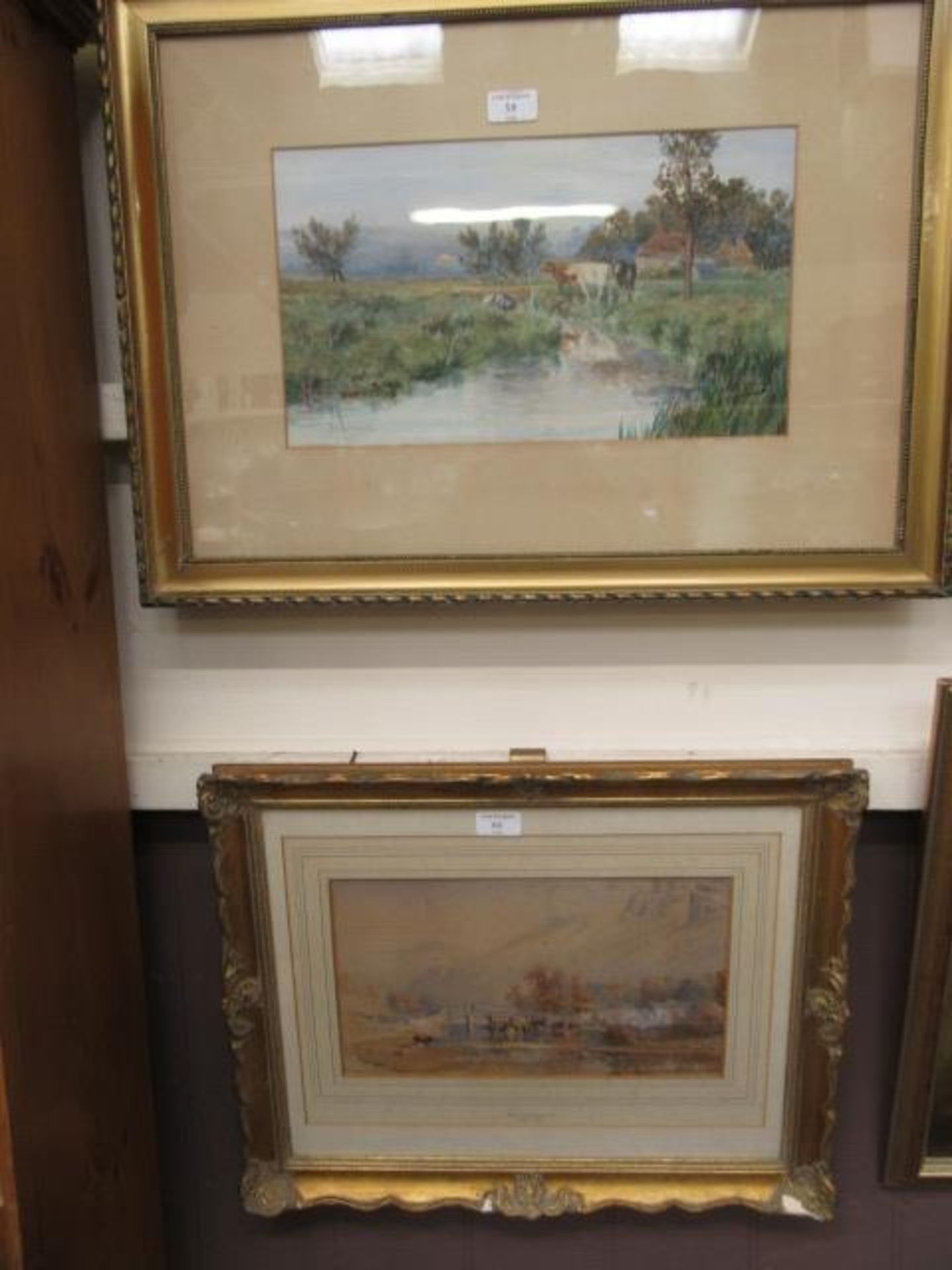 A framed and glazed watercolour of cattle by river scene signed Coast CONDITION REPORT: - Image 4 of 5