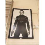 A framed 007 poster "Spectre"