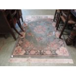 A blue ground Chinese rug