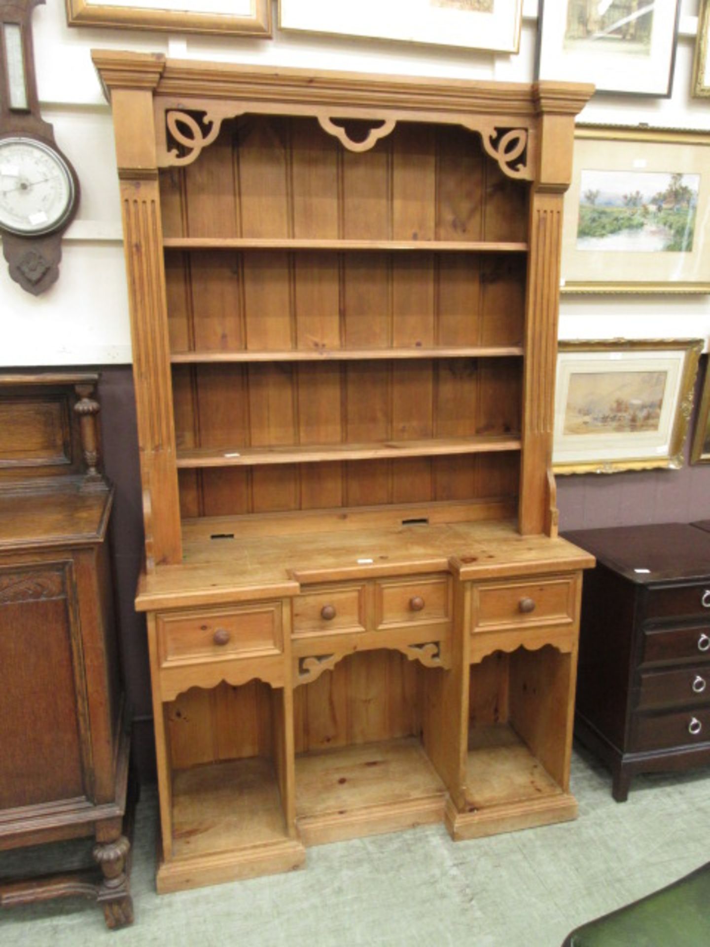 A pine dresser,