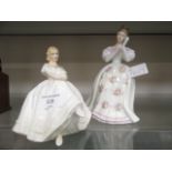 Two royal Doulton figurines 'Heather' HN2956 and 'Summer Rose' HN3309