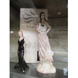 A boxed Royal Doulton figurine 'Reflections - Indian Maiden' HN3117 together with an unboxed Royal