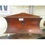 A Victorian mahogany tea caddy