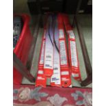 Five sets of unused windscreen wiper blades