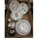 A tray containing a selection of ribbon plates etc.