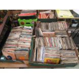 Three trays of 45rpm records by various artists