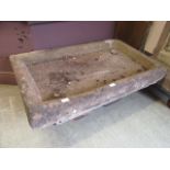 A large stone sink