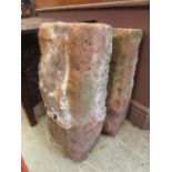 Two sandstone blocks