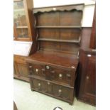 An early 20th century, 17th century style dresser,
