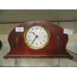An early 20th century mahogany cased mantle clock