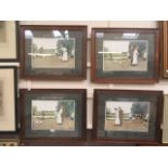 A set of four framed and glazed prints on fishing theme after Thackeray