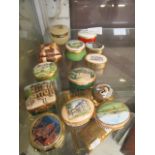 A selection of reproduction pill boxes