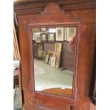 A Georgian style pine framed fretwork mirror