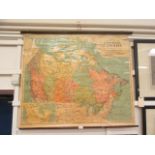 A Phillips smaller schoolroom map of the Dominion of Canada