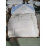 Two boxes of a large quantity of linen and laceware